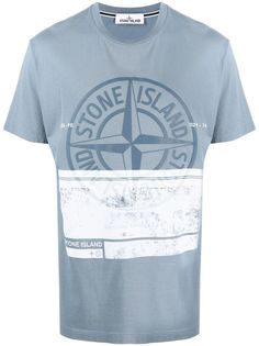 Stone Island футболка с круглым вырезом и логотипом