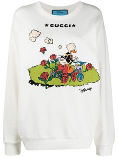 Gucci футболка с вышивкой из коллаборации с Disney