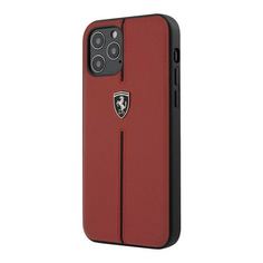 Чехол (клип-кейс) Ferrari, для Apple iPhone 12 Pro Max, красный [feomshcp12lre] Noname