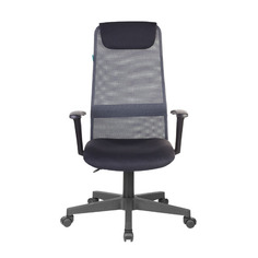 Кресло руководителя Бюрократ KB-8, на колесиках, сетка/ткань, серый [kb-8/dg/tw-12]