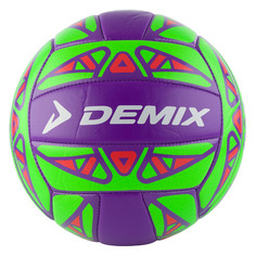 Мяч волейбольный DEMIX VMPVCTRUL5, для пляжа, 5-й размер, зеленый/фиолетовый [vmpvctr-ul]