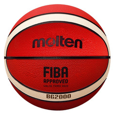 Мяч баскетбольный MOLTEN FIBA approved, универсальный, 6-й размер, мультиколор [b6g2000-.]