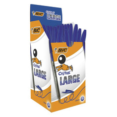 Ручка шариков. Bic Cristal Large (880656) прозрачный d=0.42мм кор.карт. 50 шт./кор.