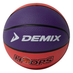 Мяч баскетбольный DEMIX BR-MINI-MH, универсальный, синий/красный