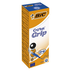 Ручка шариков. Bic Cristal Grip (889985) прозрачный d=0.32мм кор.карт. 20 шт./кор.