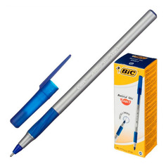 Ручка шариков. Bic РаундСтикЭкзакт (918543) d=0.7мм линия 0.35мм резин. манжета 18 шт./кор.