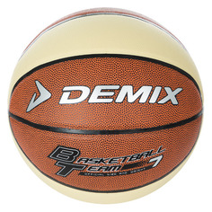 Мяч баскетбольный DEMIX DEAT020FC7, для зала, 7-й размер, коричневый/бежевый [s18edeat020-fc]