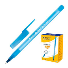Ручка шариков. Bic Раунд Стик (921403) голубой d=1мм кор.карт. 1стерж. линия 0.4мм 60 шт./кор.