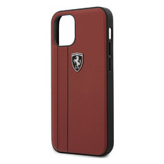 Чехол (клип-кейс) Ferrari, для Apple iPhone 12 mini, красный [feomshcp12sre] Noname