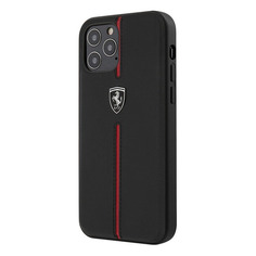 Чехол (клип-кейс) Ferrari, для Apple iPhone 12 Pro Max, черный [feomshcp12lbk] Noname