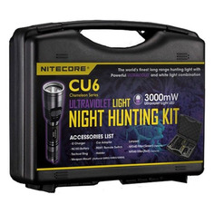 Ручной фонарь NITECORE CU6 Hunting Kit, черный [11460]