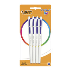 Набор ручек шариков. Bic Cristal Up (949875) белый d=0.35мм блистер (4шт) 20 шт./кор.