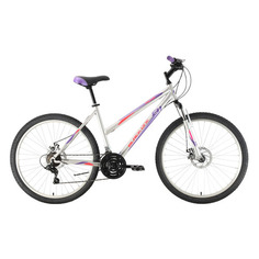 Велосипед Black One Alta 26 D (2021) горный рам.:16" кол.:26" серебристый/фиолетовый 16.3кг (HD00000