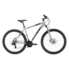 Велосипед STARK Hunter 29.2 D (2021), горный (взрослый), рама 18", колеса 29", серый/черный, 15.9кг [hc-389db93]