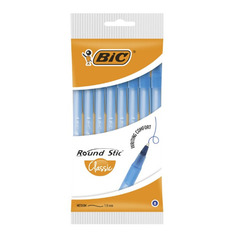 Набор ручек шариков. Bic Round Stic (928497) d=0.32мм пакет (8шт) 1стерж. 6 шт./кор.