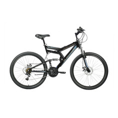 Велосипед Black One Hooligan FS 26 D (2021) горный рам.:20" кол.:26" черный/серый 22кг (HD00000360)