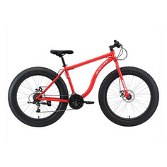 Велосипед BLACK ONE Monster 26 D (2021), горный (взрослый), рама 18", колеса 26", красный/белый, 20.9кг [hd00000392]