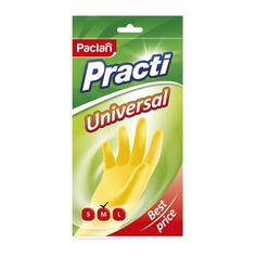 Перчатки хлопок PACLAN Practi universal, многоразовые, размер: M, латекс, 1 пара [407601] 100 шт./кор.