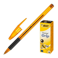 Ручка шариков. Bic Orange grip fine (811925) d=0.32мм кор.карт. 1стерж. линия 0.32мм резин. манжета 20 шт./кор.