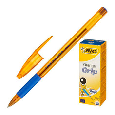 Ручка шариковая BIC Orange grip fine, 1 стержень, 0.7мм, синий, коробка картонная [811926] 20 шт./кор.