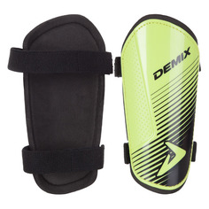 Щитки для футбола DEMIX DS50G2S, для детей, салатовый [ds50-g2]