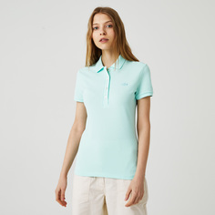 Женское поло Lacoste Slim fit из эластичного хлопка