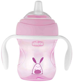 Поильник детский Chicco Transition Cup, 4 м+, 200 мл, розовый (340624011)