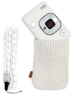 Мульти-функциональный фотоаппарат Fujifilm Instax Mini Liplay Stone White Bundle