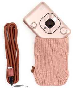 Мульти-функциональный фотоаппарат Fujifilm Instax Mini Liplay Blush Gold Bundle