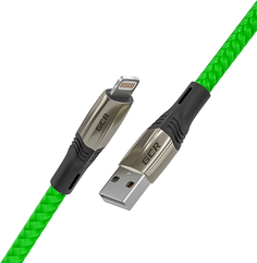 Кабель GCR GCR-IP14 Mercedes USB/Lightning, 1,2 м Green (GCR-52005)