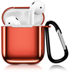 Чехол EVA 1/2 с карабином для AirPods Red (CBAP07R)
