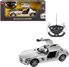 Радиоуправляемая машина Rastar Mercedes-Benz SLS AMG, 1:14, серебряная (47600S)