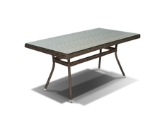Обеденный стол из искусственного ротанга Латте Brown 4sis
