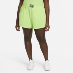 Женские шорты с эффектом выцветания Nike Sportswear (большие размеры) - Зеленый