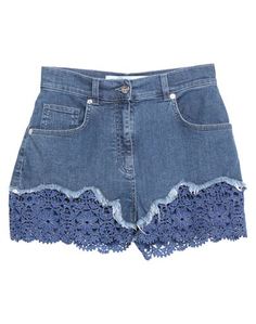 Джинсовые шорты Anna Molinari Blumarine
