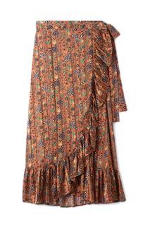 Плиссированная юбка с принтом Gerard Darel