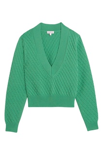 Зеленый пуловер Claudie Pierlot