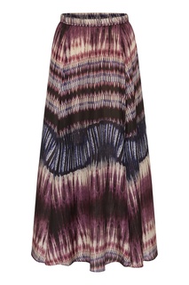 Шелковая юбка с принтом тай-дай Laisa Gerard Darel