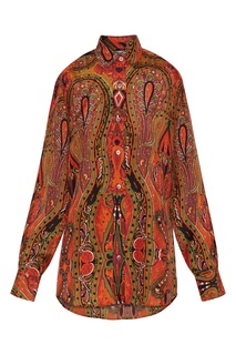 Шелковая рубашка с абстрактным принтом Gerard Darel