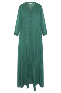 Свободное хлопковое платье зеленого цвета Gerard Darel