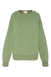 Зеленый свитшот из хлопка Jalane Gerard Darel