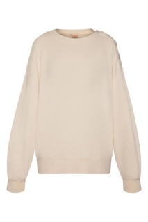 Кремовый свитшот из хлопка Jalane Gerard Darel