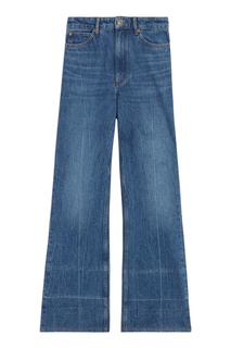 Синие расклешенные джинсы Sandro