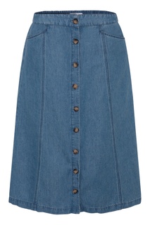 Юбка из денима на пуговицах Lilou Gerard Darel