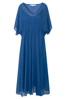 Синее свободное платье из хлопка Gerard Darel