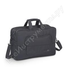 Сумка для ноутбука и документов rivacase laptop bag black full size, 17.3" 8455