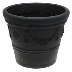 Кашпо для цветов Koopman Garden пластик черный 55х55х43см