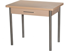 Стол раздвижной (древпром) бежевый 90x75x60 см. Линоторг