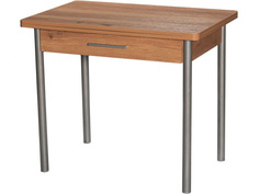 Стол раздвижной (древпром) коричневый 90x75x60 см. Линоторг