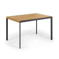 Раздвижной стол nadyria (la forma) коричневый 120x74x80 см.